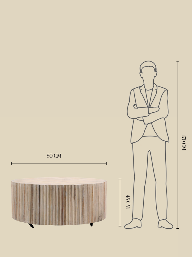 Nicole Mango Wood Coffee Table