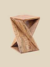 Fen Z-shaped Mango Wood Side Table