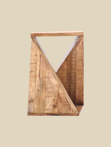 Fen Z-shaped Mango Wood Side Table