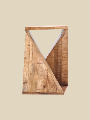 Fen Z-shaped Mango Wood Side Table