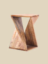 Fen Z-shaped Mango Wood Side Table