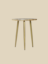 Damon Agate Side Table - Beige