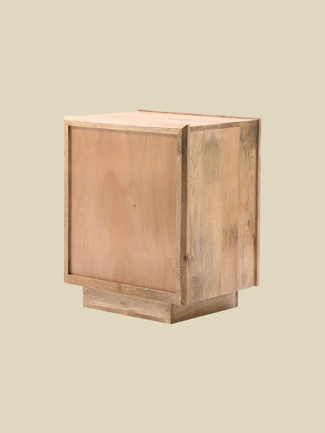 Harmony Mango Wood Bedside Table - Warm Wood