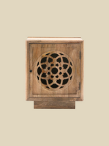 Harmony Mango Wood Bedside Table - Warm Wood