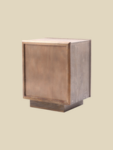 Harmony Mango Wood Bedside Table - Grey