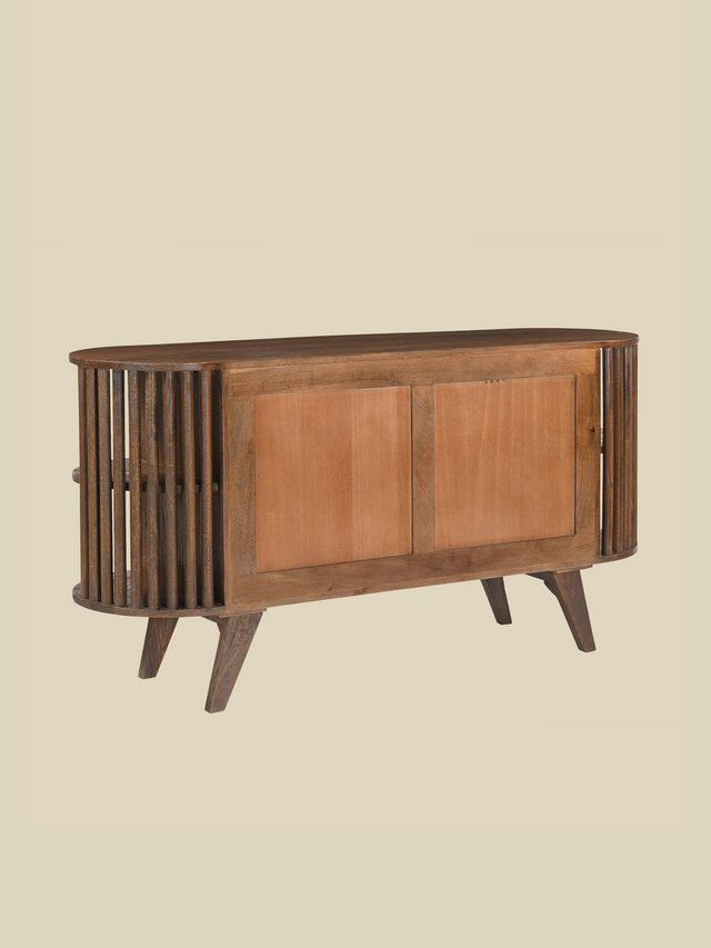 Sierra Two Door Wooden Cabinet - Brown