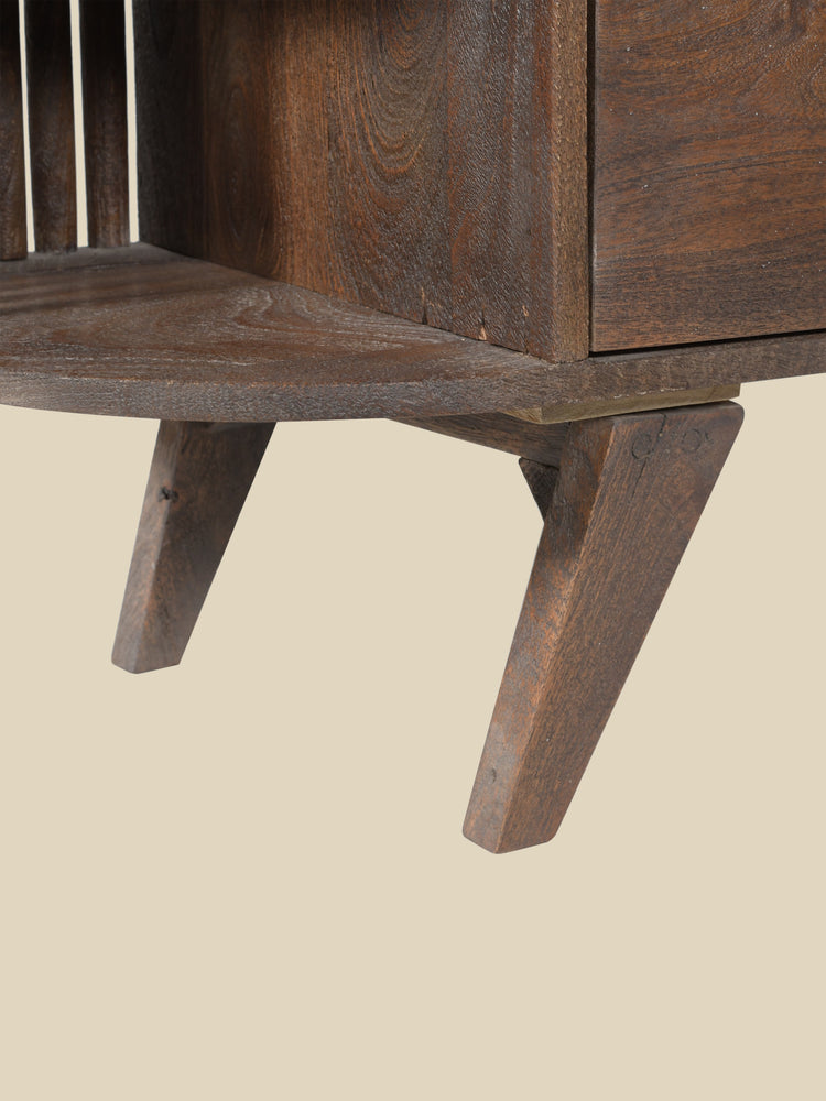 Sierra Two Door Wooden Sideboard - Dark Wood