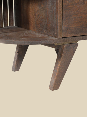 Sierra Two Door Wooden Sideboard - Dark Wood