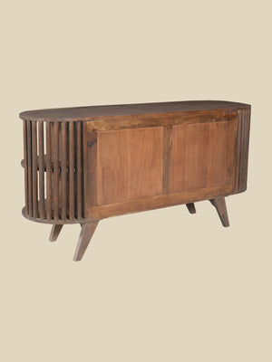 Sierra Two Door Wooden Sideboard - Dark Wood