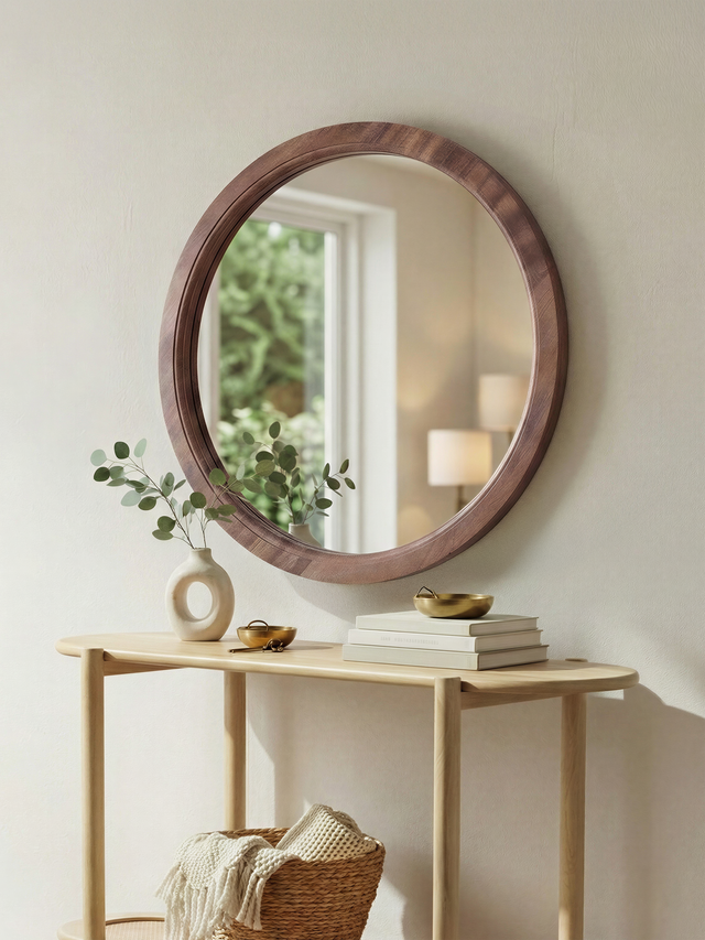 Mira Mango Wood Wall Mirror