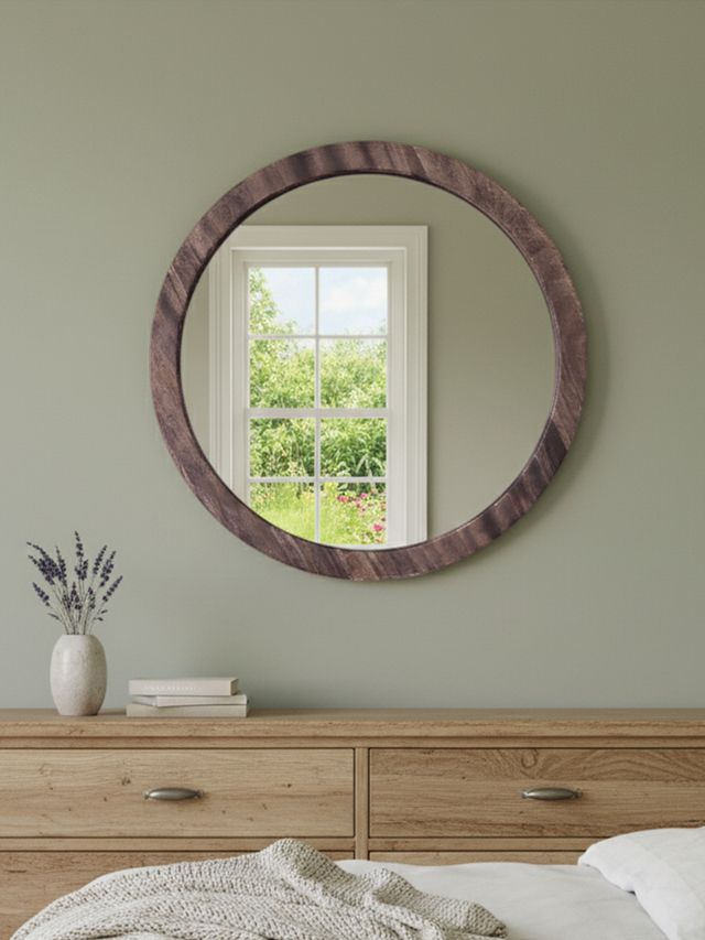 Ann Mango Wood Mirror
