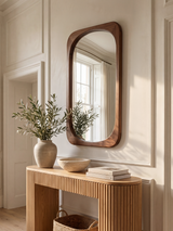 Cove Mango Wood Mirror - Warm Wood