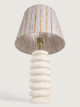 Baker Silk Lampshade with Paper Mache Base