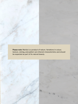 Aster White Marble Side Table