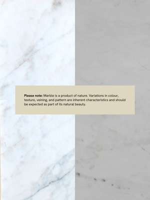 Aster White Marble Side Table
