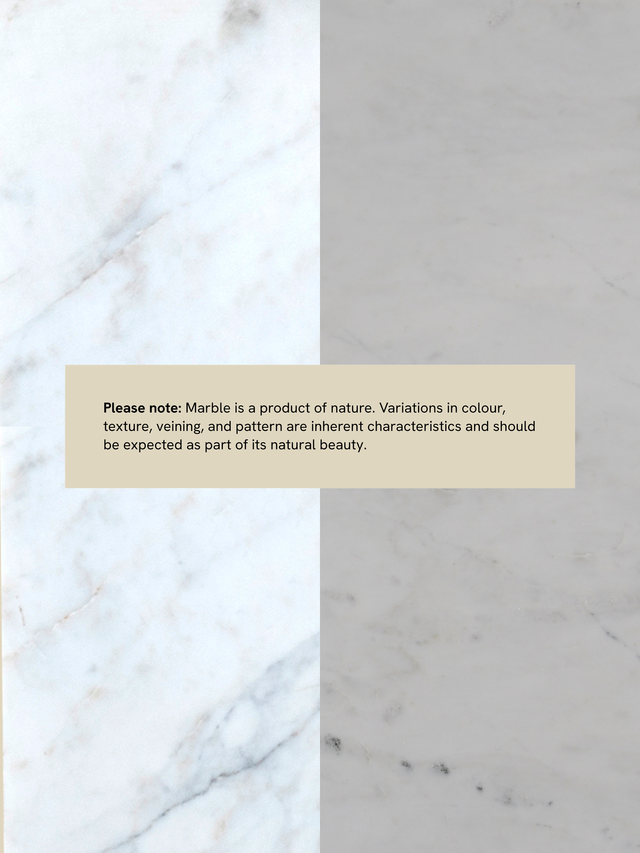 Aster White Marble Side Table