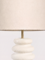 Becky Cotton Lampshade with Sora Paper Mache Base