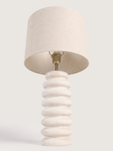 Becky Cotton Lampshade with Sora Paper Mache Base