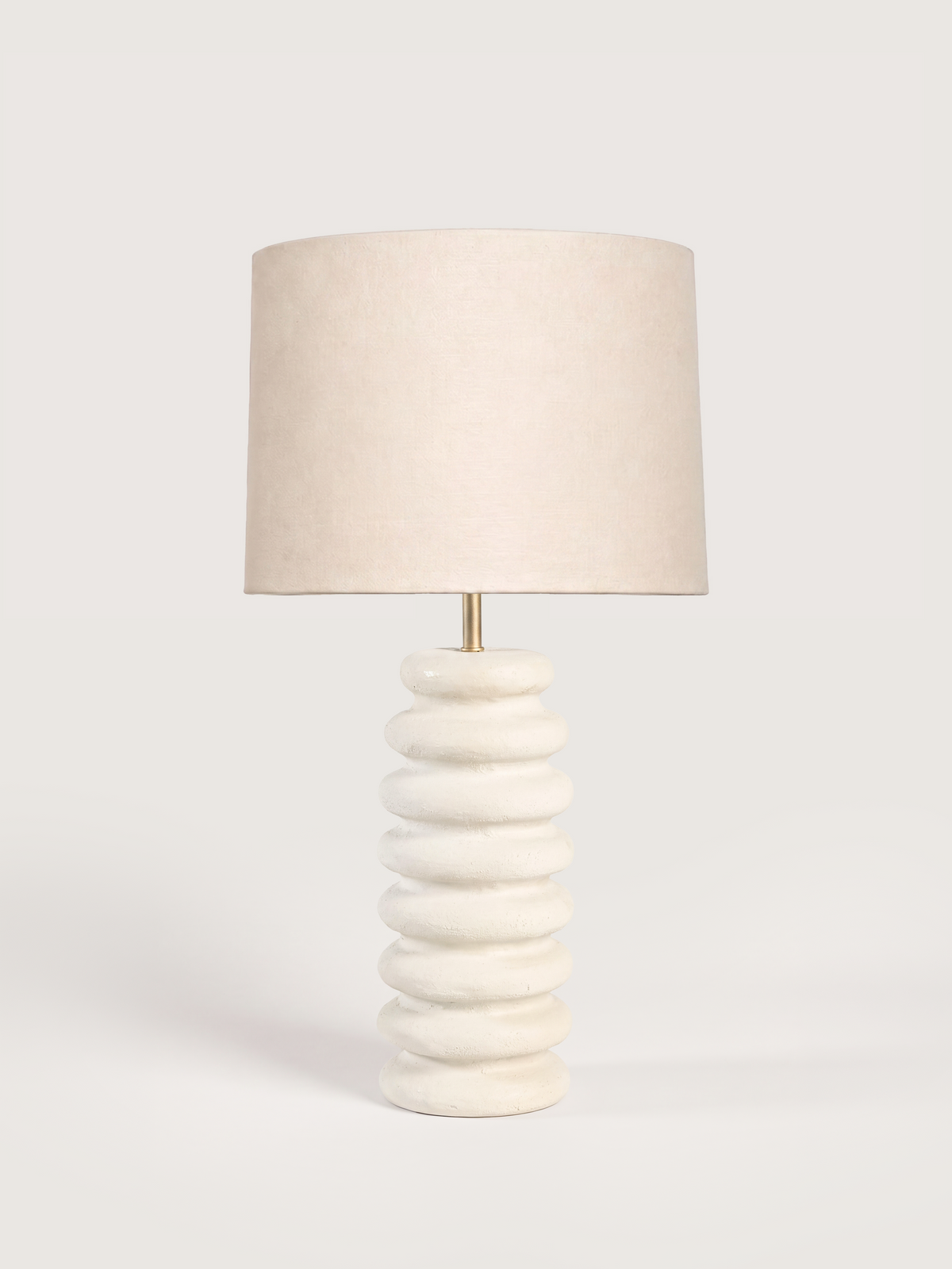 Becky Cotton Lampshade with Sora Paper Mache Base