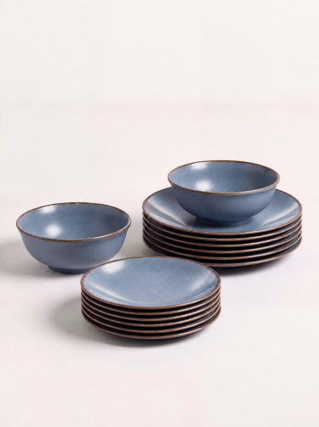 Cassia Blue Porcelain Dinner Set