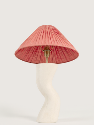 Charlotte Raffia Lampshade with Miru Paper Mache Base