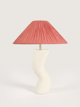 Charlotte Raffia Lampshade with Miru Paper Mache Base