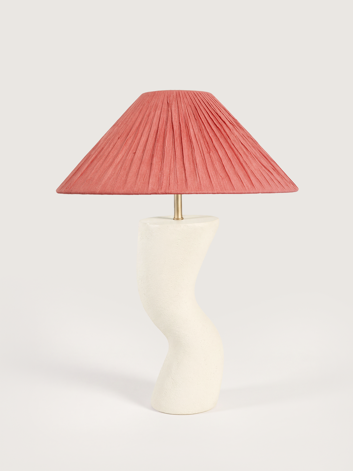 Charlotte Raffia Lampshade with Miru Paper Mache Base