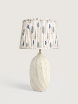 Clive Cotton Lampshade with Luma Paper Mache Base