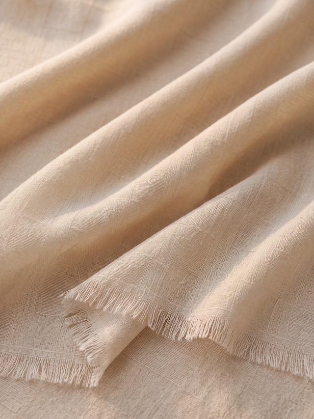 Chaukor Cashmere Wool Scarf - Oat