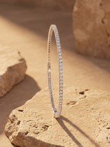 Celeste Lab Diamond Tennis Bracelet - Sterling Silver