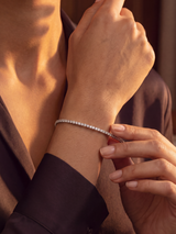 Celeste Lab Diamond Tennis Bracelet - Sterling Silver