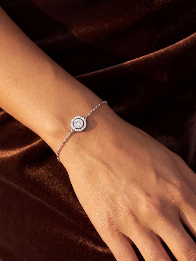 Orla Lab Diamond Circle Bracelet - Sterling Silver