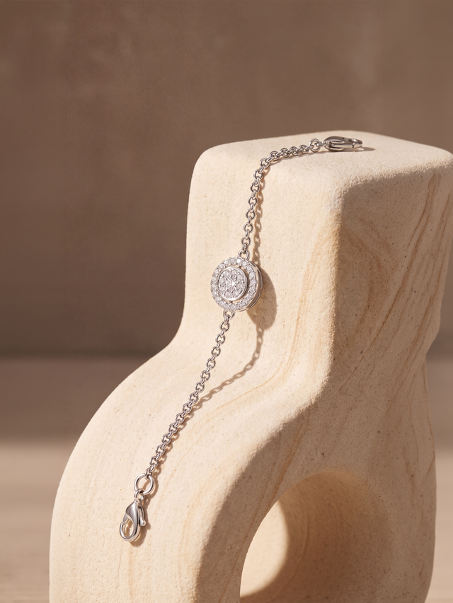 Orla Lab Diamond Circle Bracelet - Sterling Silver