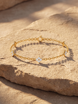 Aurelie Lab Diamond Bracelet - Yellow Gold Vermeil