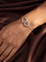 Sela Lab Diamond Loop Bracelet - Sterling Silver