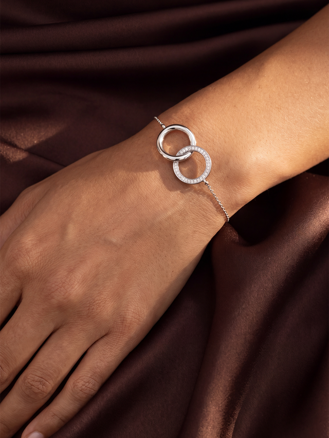 Sela Lab Diamond Loop Bracelet - Sterling Silver