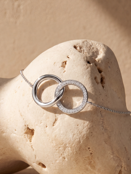 Sela Lab Diamond Loop Bracelet - Sterling Silver