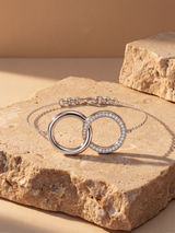 Sela Lab Diamond Loop Bracelet - Sterling Silver