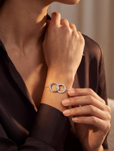 Sela Lab Diamond Loop Bracelet - Sterling Silver