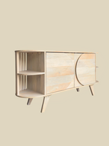 Sierra Two Door Wooden Sideboard - Light Wood