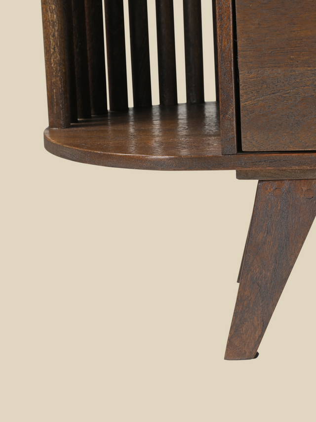 Sierra Two Door Wooden Cabinet - Brown