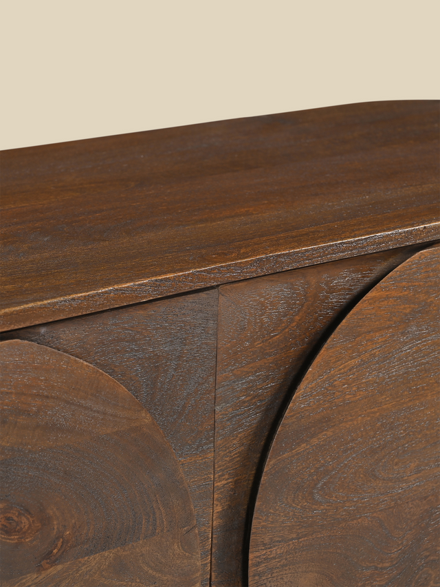 Sierra Two Door Wooden Cabinet - Brown
