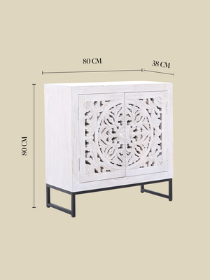 Solana Two Door Wooden Cabinet