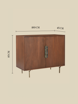 Menlo Two Door Wooden Cabinet