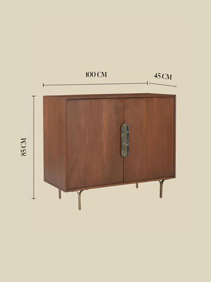 Menlo Two Door Wooden Cabinet