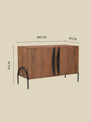 Danton Two Door Wooden Cabinet