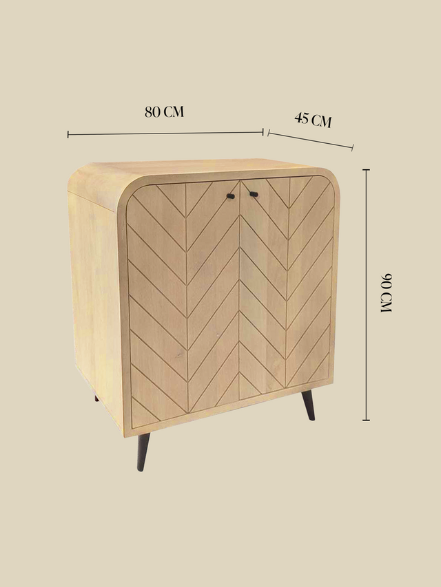 Cayman Two Door Wooden Cabinet