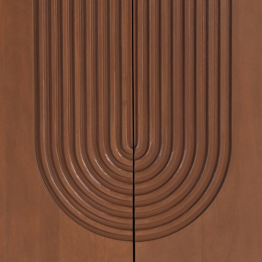 Arched Groove, Natural Finish