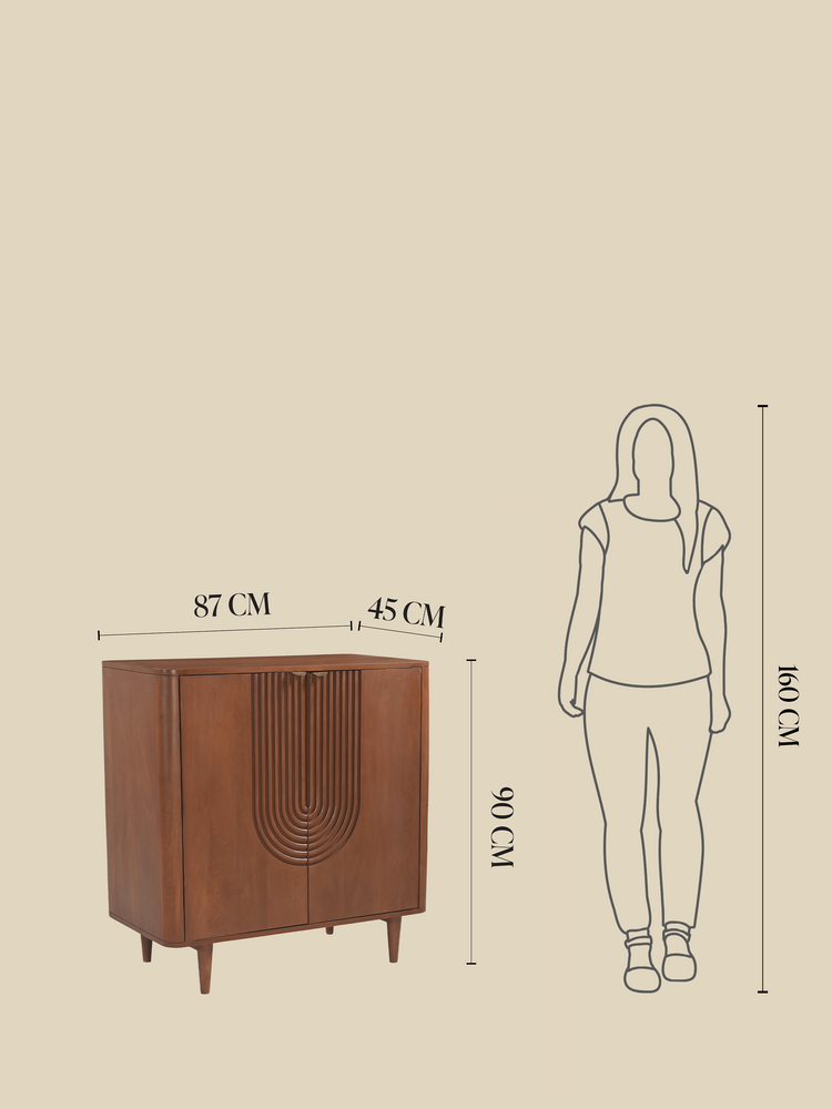 Ariso Mango Wood Two Door Cabinet