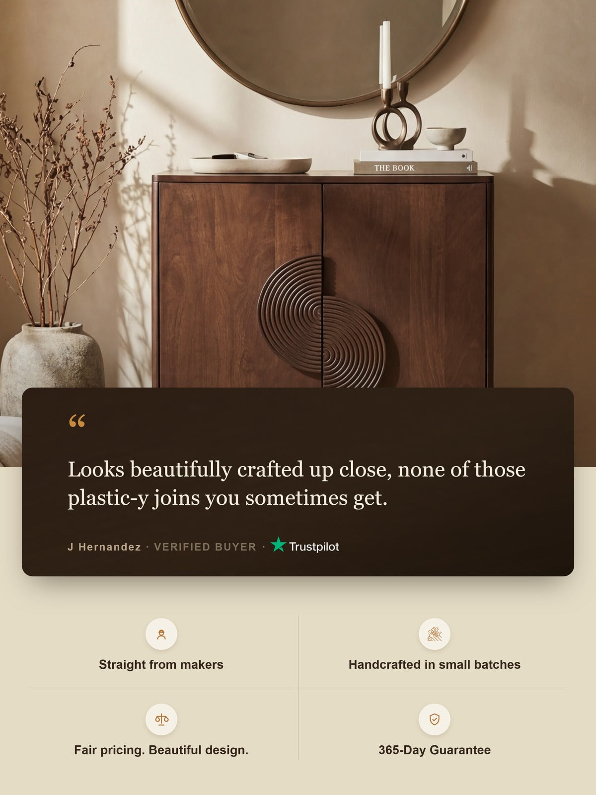 Marek Mango Wood Two Door Cabinet